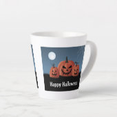 ハロウィンのカボチャ カフェラテマグ (右アングル)