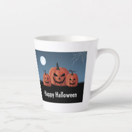 ハロウィンのカボチャ カフェラテマグ