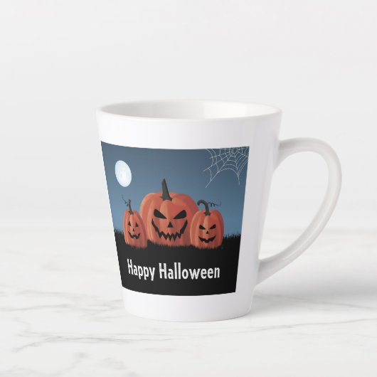 ハロウィンのカボチャ カフェラテマグ (右)