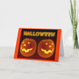 ハロウィンのカボチャ カード