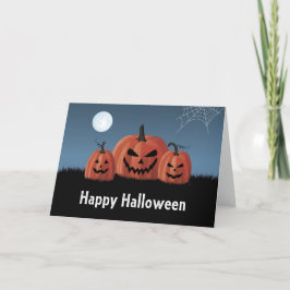 ハロウィンのカボチャ カード
