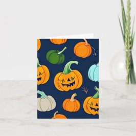 ハロウィンのカボチャ カード
