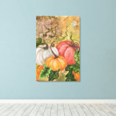 ハロウィンのカボチャ キャンバスプリント - 絵画 (インサイチュ (ウッドフロア))