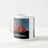 ハロウィンのカボチャ コーヒーマグカップ (正面左)