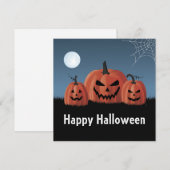ハロウィンのカボチャ シーズンカード (正面/裏面)