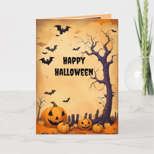 ハロウィンのカボチャ シーズンカード (正面)