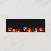 ハロウィンのカボチャ スキニー名刺 (裏面)