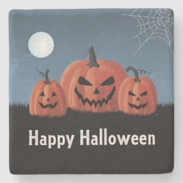 ハロウィンのカボチャ ストーンコースター
