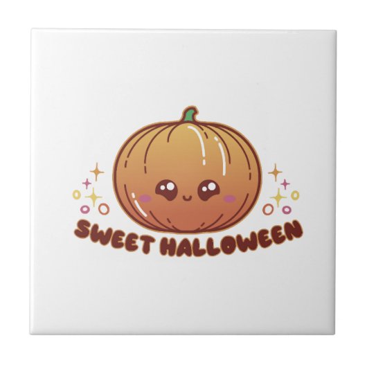 ハロウィンのカボチャ タイル (正面)