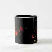 ハロウィンのカボチャ ツートーンマグカップ (中央)