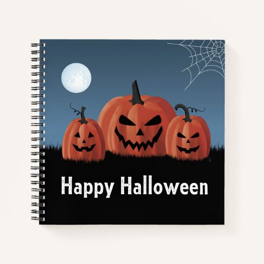 ハロウィンのカボチャ ノートブック (正面)