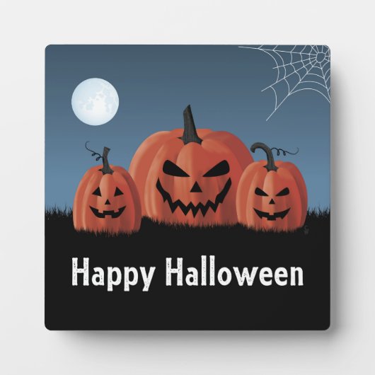 ハロウィンのカボチャ フォトプラーク (正面)