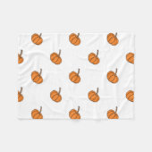 ハロウィンのカボチャ フリースブランケット (正面(横))