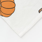 ハロウィンのカボチャ フリースブランケット (角)