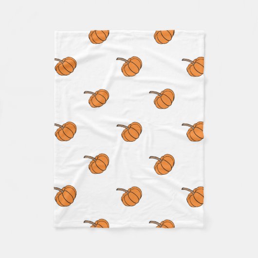 ハロウィンのカボチャ フリースブランケット (正面)