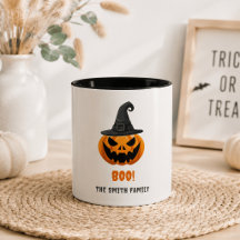 ハロウィンのカボチャ「ブー！」- 名前入りカスタム