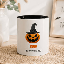 ハロウィンのカボチャ「ブー!」- 名前入りカスタム