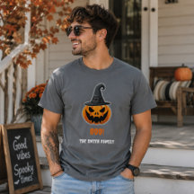 ハロウィンのカボチャ「ブー！」- 名前入りカスタム