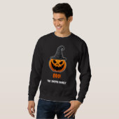 ハロウィンのカボチャ「ブー！」- 名前入り スウェットシャツ (正面フル)