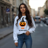 ハロウィンのカボチャ「ブー!」- 名前入り スウェットシャツ