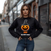 ハロウィンのカボチャ「ブー!」- 名前入り スウェットシャツ