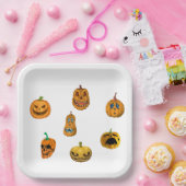 ハロウィンのカボチャ。 ペーパープレート (パーティー)