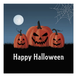 ハロウィンのカボチャ ポスター