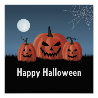 ハロウィンのカボチャ ポスター
