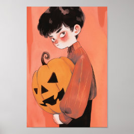 ハロウィンのカボチャ ポスター