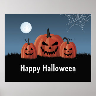 ハロウィンのカボチャ ポスター