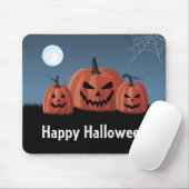 ハロウィンのカボチャ マウスパッド (マウス)