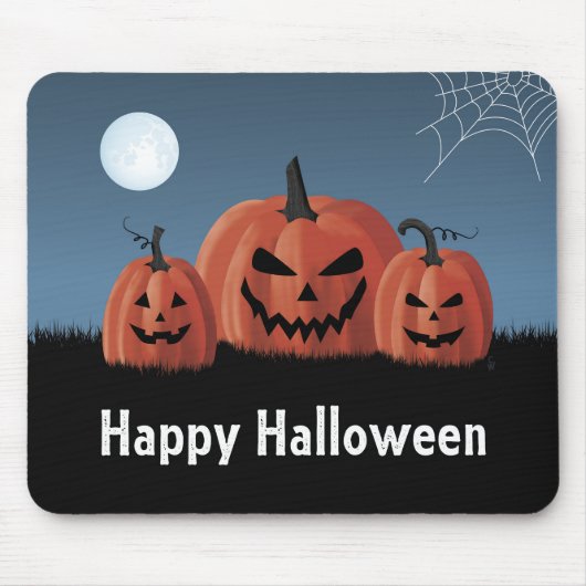 ハロウィンのカボチャ マウスパッド (正面)