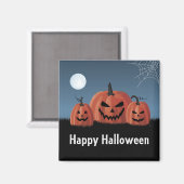 ハロウィンのカボチャ マグネット (正面/裏面)