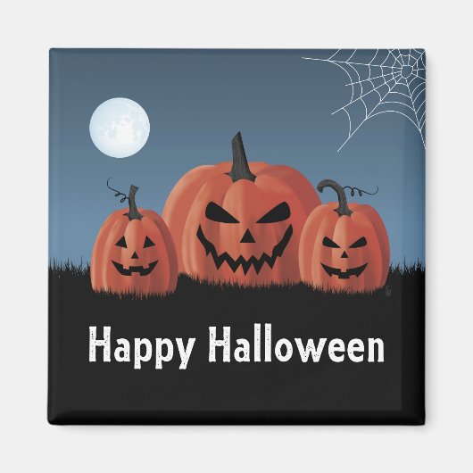 ハロウィンのカボチャ マグネット (正面)