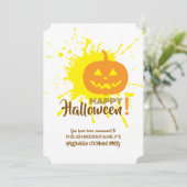 ハロウィンのカボチャ 招待状 (スタンド正面)