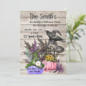 ハロウィンのカボチャ 招待状 (スタンド正面)