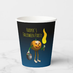 ハロウィンのカボチャ 紙コップ