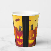 ハロウィンのカボチャ  紙コップ (右)