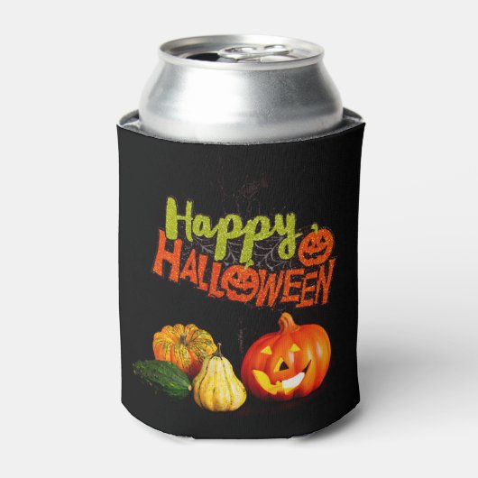 ハロウィンのカボチャ 缶クーラー (缶正面)
