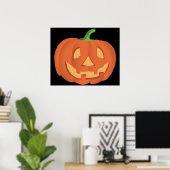 ハロウィンのカボチャ 1 ポスター (ホームオフィス)