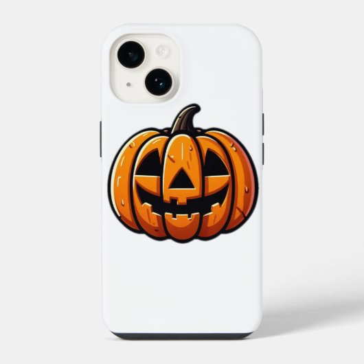 ハロウィンのカボチャ iPhoneケース (裏面)