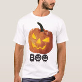 ハロウィンのカボチャ Tシャツ (正面)