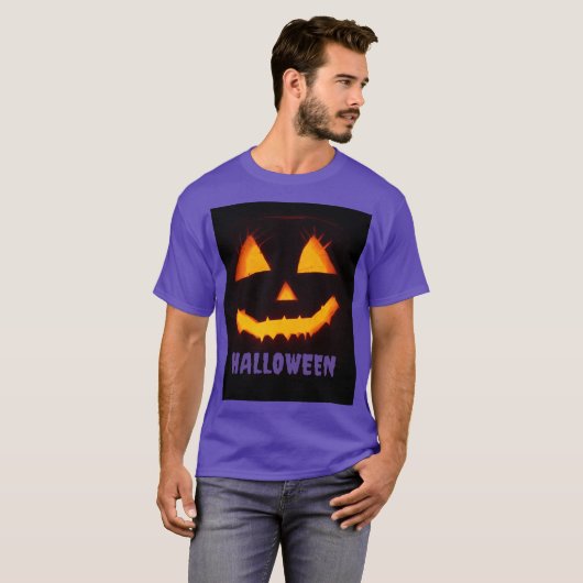 ハロウィンのカボチャ 🎃 Tシャツ (正面フル)