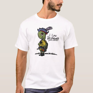 ハロウィンのカメのワイシャツ Tシャツ