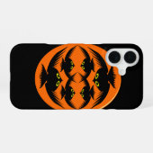 ハロウィンのカラス iPhone 16ケース (裏面横)