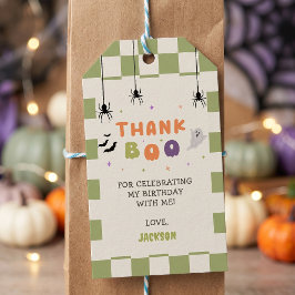 ハロウィンのカラフルな誕生日 ギフトタグ