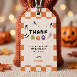 ハロウィンのカラフルな誕生日 ギフトタグ