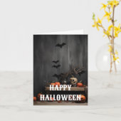 ハロウィンのカード カード (黄色い花)