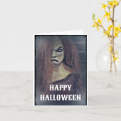 ハロウィンのカード カード (黄色い花)