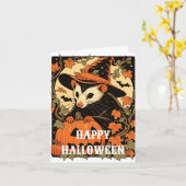 ハロウィンのカード カード (黄色い花)